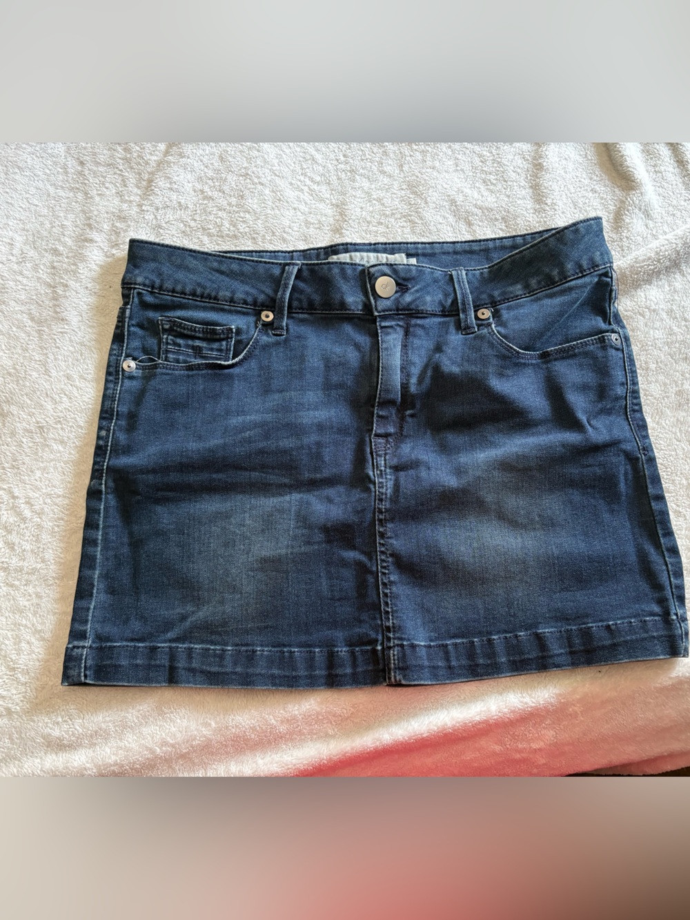 Calvin Klein Jeans Dark Blue Denim Mini Skirt